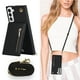 thumbnail image 3 of Crossbody Wallet Case Case For Samsung Galaxy S23 S22 Plus Note 20 Ultra With Card Slot Holder, Magnetic Flip Folio Purse Case, PU Leather Zipper Handbag With Detachable Lanyard Strap, 3 of 3