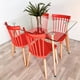 thumbnail image 2 of Comedor Moderno Mesa Vitreo 120x80 + 4 Sillas Windsor Rojas, 2 of 2
