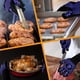 thumbnail image 4 of 1 par/2 guantes para barbacoa, guantes para asar, guantes resistentes al calor para horno, guantes ignífugos de cocina de 800 °C para asar, hornear, cocinar y soldar., 4 of 6