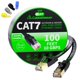 thumbnail image 1 of Cable de conexión Ethernet CableGeeker Cat7 blindado 30 m negro, 1 of 7