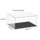 thumbnail image 2 of Uxcell Caja de Exhibición de Acrílico Caja de Plástico Cubo Caja de Almacenamiento Transparente Pequeña Montaje a Prueba de Polvo Vitrina 14.1x8.2x6.1" para Artículos de Colección, 2 of 5