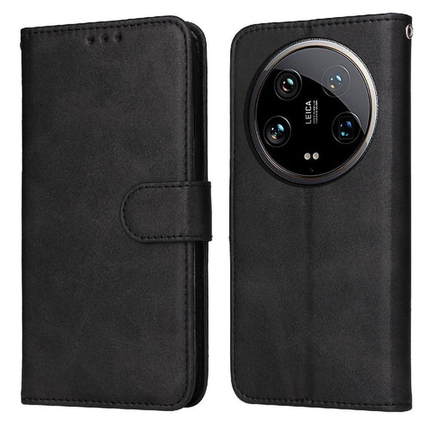 Funda Billetera para Xiaomi 14 Ultra con Porta Tarjetas y Soporte Ajustable Negro