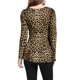 thumbnail image 3 of INSPIRE CHIC Blusas de Mujer con Estampado Cuello Redondo Mangas Largas Peplum Blusa Marrón-Leopardo 3XL, 3 of 8