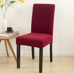 Genérico - Pack De 6 Fundas Cubre Sillas De Comedor Cuadrille Burdeo