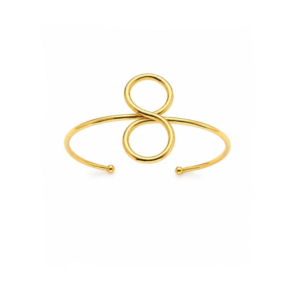 Brazalete Infinity Grace con Baño de Oro 18K.