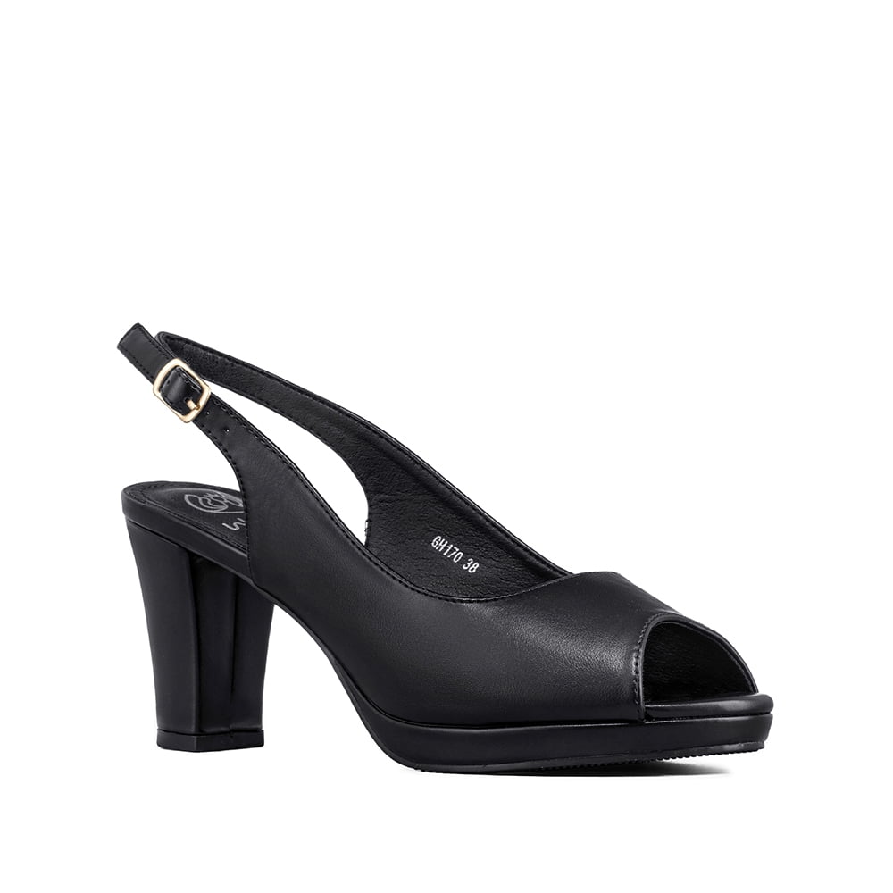 Zapato Elegante Talón Libre Peep Toe Mujer Weide Gh170