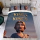 thumbnail image 4 of El Rey de Reyes Conjunto de sábanas temático, trío de piezas, cómodo y amigable con la piel, diseño único, regalo de decoración para el hogar para familiares, amigos y fans,140cm *210cm, 4 of 6