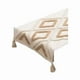 thumbnail image 1 of Piecera pie de cama boho bordada cama king y 2 plazas diseño 5 color blanco, 1 of 2