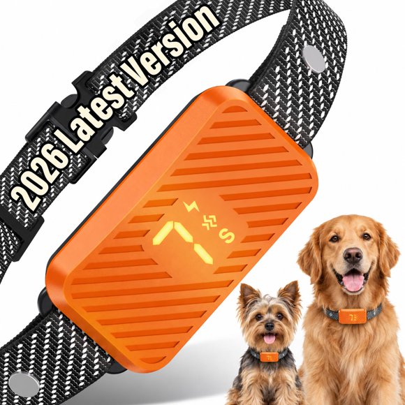 Collar Antiladridos Aotbuloi Recargable 3 Modos Naranja
