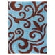 thumbnail image 1 of Alfombra Shaggy D5 150 x 200 Turquesa, 1 of 4