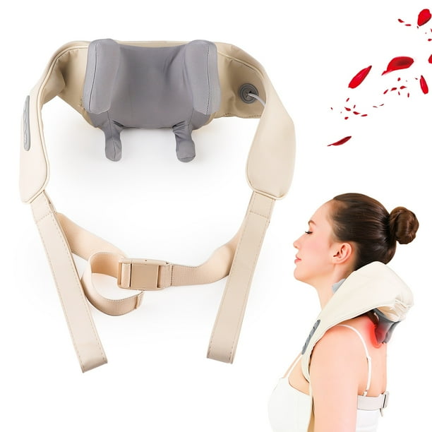 Hot Compress Kneading Shiatsu Massage Shawl Neck Chiropractic Massager for Shoulder Relax Trapezius Massager