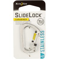 Mosquetón Slidelock #2 Acero Inoxidable Gris Nite Ize