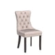 thumbnail image 4 of Sillas de comedor Kiztir de terciopelo, 6 unidades, tapizadas, color beige, 4 of 9