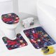 thumbnail image 4 of Los superhéroes de Marvel-theme 4-Piece Shower Curtain Set with Rugs, Waterproof Bathroom Decor Set Includes Bath Mat, U-Shaped Rug, Toilet Lid Cover and Curtain with Hooks, 4 of 6