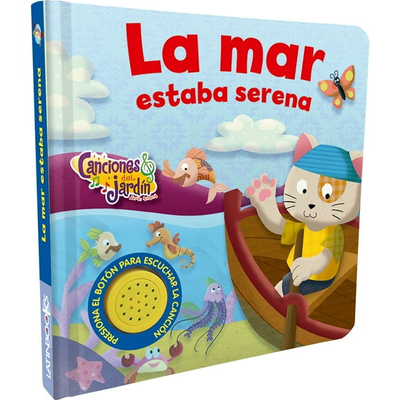 Libro Canciones Del Jardín - Arrorró - La Mar… / 8 Páginas De Cartón De 17,5 X 17,5 Cm. Tapa Cartoné Con Tecla Sonora Y Foil. Incluye Baterías.