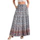 thumbnail image 1 of INSPIRE CHIC Faldas Boho para Mujer Estampado Floral Primavera Verano Cintura Elástica Casual Faldas Maxi XL Azul, 1 of 6
