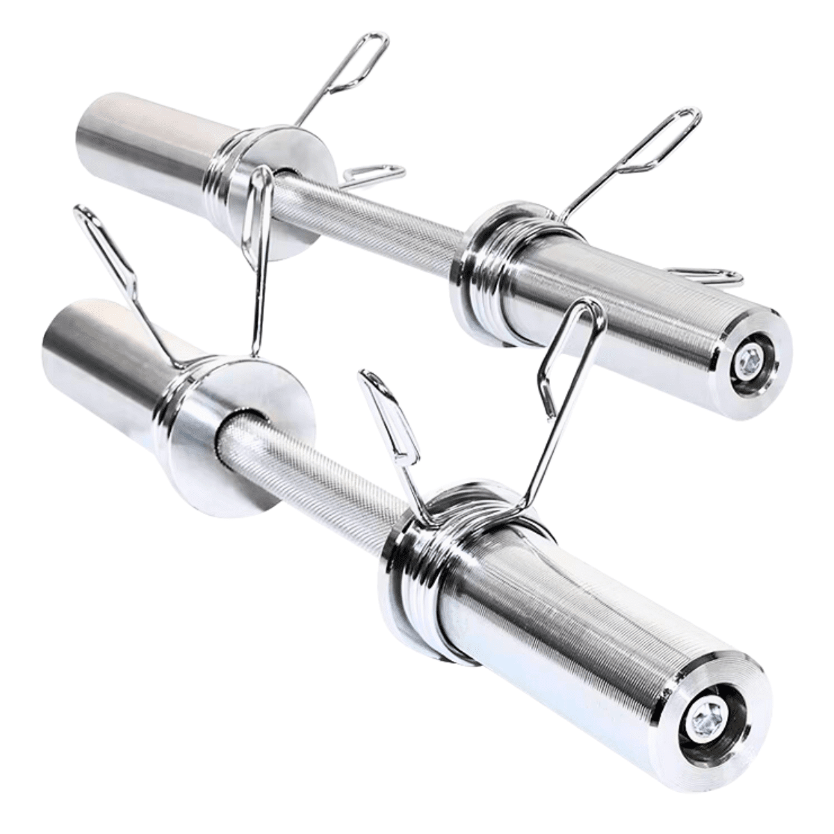 Linea Sport - Par De Barras Rectas Olímpicas De 51 Cm 8 Kg De Acero Cromado