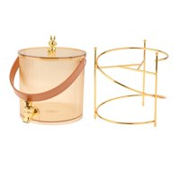 Magideal - Dispensador De Bebidas, Contenedor Dispensador De Bebidas Con Grifo, Jarra De Agua Fría Portátil Y Resistente, Barril De Bebidas Para Jugo Helado 19Cmx33Cm 3.5L