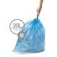thumbnail image 2 of Bolsas de basura Simplehuman Code D, 20 litros, 5.3 galones, 60 unidades, azules, 2 of 4