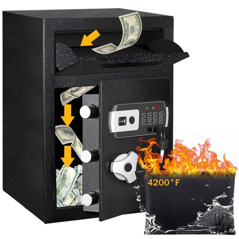 Depository Drop Safe Kaer 2.6 Cub Ignífugo Con Cierre Digital