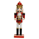 thumbnail image 1 of Cascanueces Rey Tamborilero 25 cm | Corona Dorada y Traje Clásico Rojo, 1 of 3