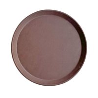 Imahe - Bandeja De Garzón Redonda Antideslizante 46Cm Café