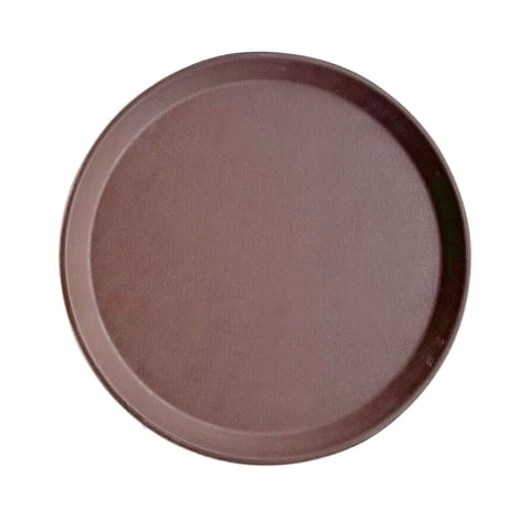 Mova - Bandeja De Garzon Redonda Antideslizante 46Cm Cafe