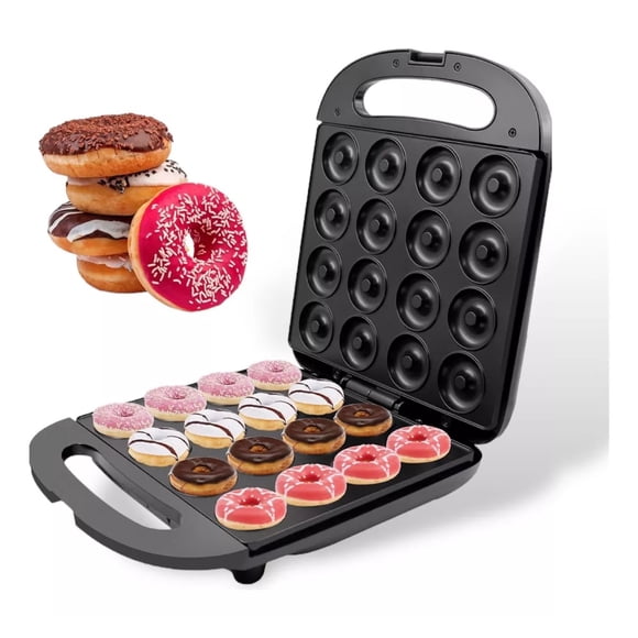 Maquina Para Hacer 16 Mini Donas Rosquillas Antiadherente