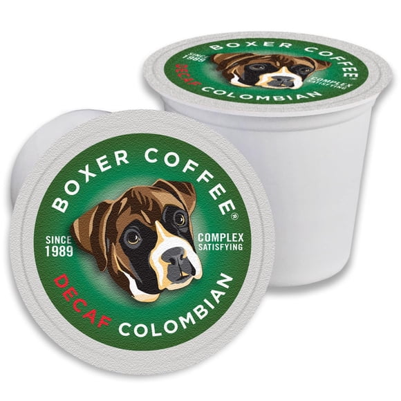 Cápsulas de café descafeinado colombiano de tueste medio Boxer Coffee, 52 unidades