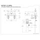 thumbnail image 4 of Grifo para lavabo Kingston Brass KS7008PKL de 4" tipo centerset, níquel cepillado, 4 of 4