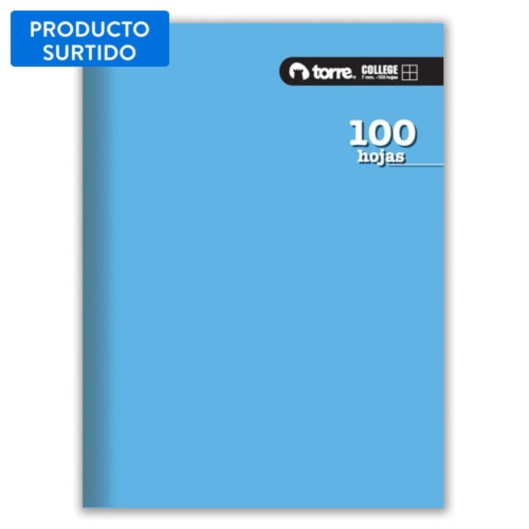 Cuaderno College Liso 5mm 100 Hojas / Producto Surtido 1 Un Torre