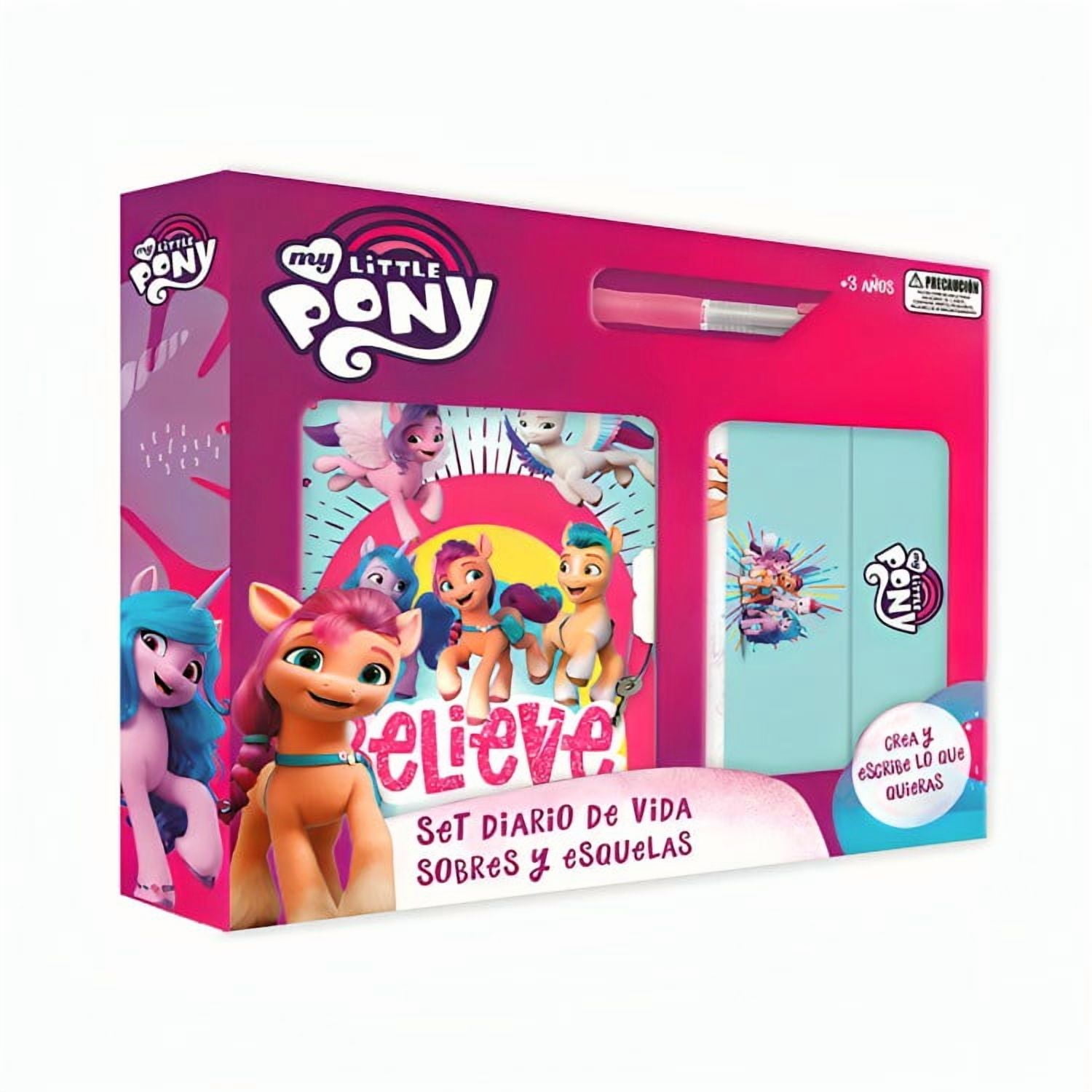 Set Diario Con Lápiz, Sobres Y Esquelas 23x20cm My Little Pony – Hasbro
