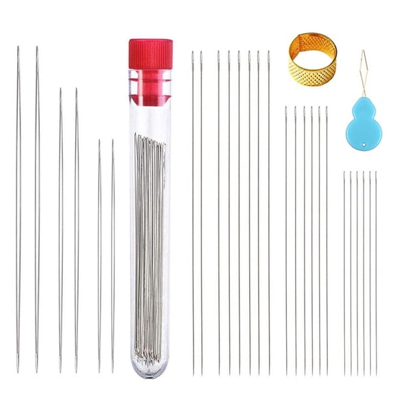 Contundente para mano, tejer hilo de acero inoxidable, coser, hacer manualidades, tejer, tejer, encordar, ojo grande , B h