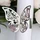 thumbnail image 4 of 100 anillos de servilletas de papel con forma de mariposa para bodas, fiestas, decoración de mesas, restaurante, anillo de papel con mariposa calado., 4 of 8