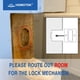 thumbnail image 2 of Cerradura corrediza HOMOTEK Privacy con tirador para puertas de 1-3/8», 2 of 7