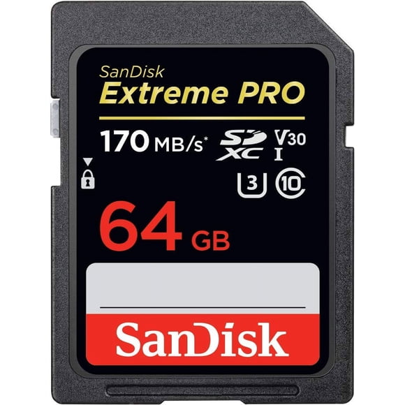 Tarjeta SD SanDisk Extreme PRO 64 GB SDXC UHS-I C10, U3, V30