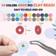 thumbnail image 2 of Kit para hacer pulseras Lynnmos Clay Beads, 8000 unidades, 24 colores, 2 of 6