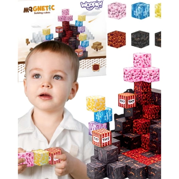 Bloques magnéticos, cubos infantil de construccion