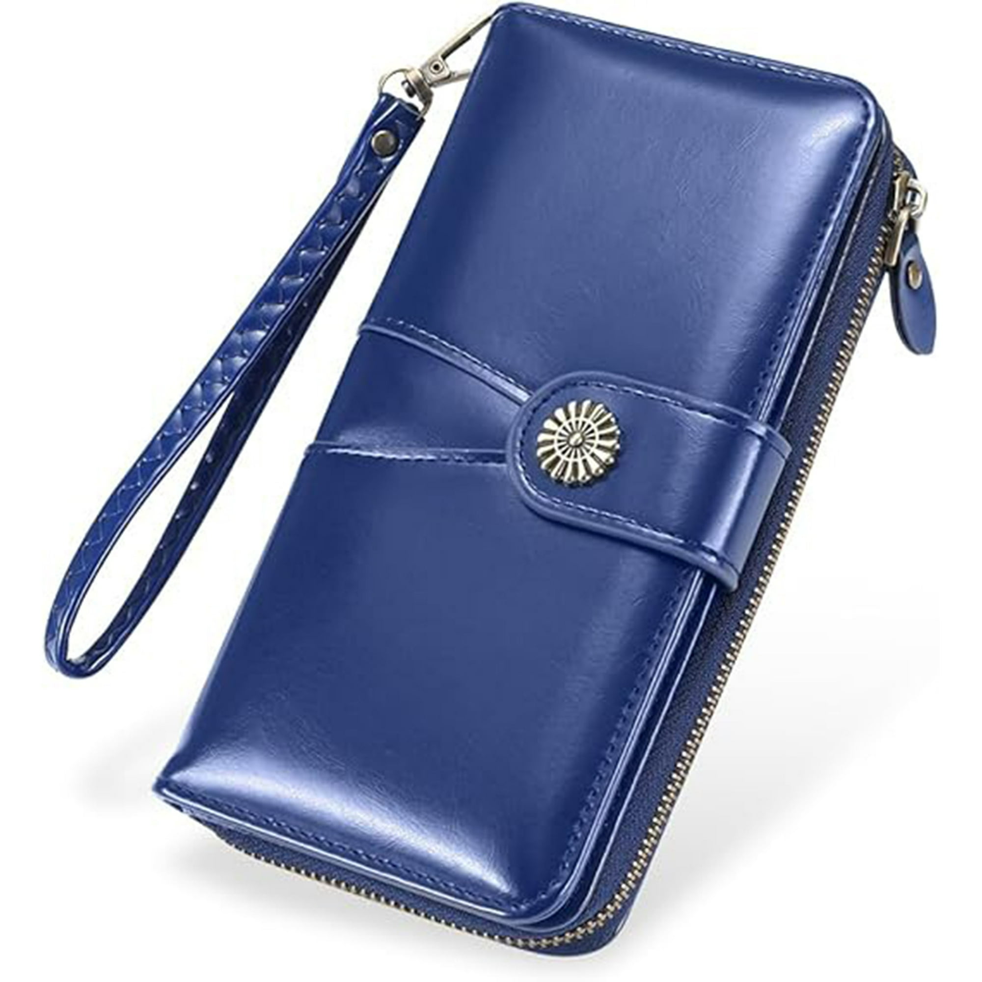 Veat00l - Billetera De Gran Capacidad Para Mujeres, Billetera Para Mujeres, Cremallera De Hardware, Billetera De Tres En Uno, Billetes De Moneda Con Cremallera De Tarjeta De Crédito