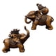 thumbnail image 2 of Colección De Estatuas De Elefante, Figurita De Elefante Para Gabinete, Mesa, Festival, 2 Uds., 2 of 5
