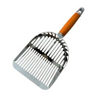 Magideal - Pala Para Arena De Gatos, Pala Para Arena De Gatos, Pala Limpiadora De Colador De Acero Inoxidable, Pala Limpiadora Para Mascotas Para Suministros Par