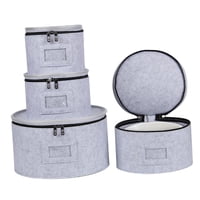 Magideal - Contenedores De Almacenamiento De China, Contenedores De Almacenamiento De Placas Apilables Con Protector De Fieltro, Organizador De Placas, Cajas Móv