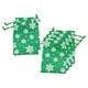 thumbnail image 1 of 6 Bolsas De Regalo De Arpillera De Navidad Con Cordón, 14 X 10 Cm, Lavable, Verde, 1 of 5