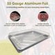 thumbnail image 3 of Molde para tartas KitchenDance desechable de aluminio con tapa, 50 unidades, 17 x 32 cm, 3 of 9
