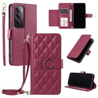 Funda Tipo Billetera Foxdock Para Oppo Reno 12 Pro 5G – Tapa Abatible Con Correa Para Mujer