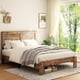 thumbnail image 2 of Bed Frame Queen Size, Wood Platform Bed Frame , Noise Free,No Box Spring Needed and Easy Assembly Tool,Large Under Bed Storage,Dark Brown, 2 of 3