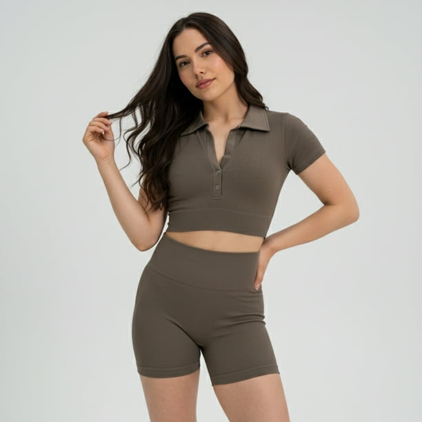 Conjunto Deportivo Mujer Premium Cuello Alto Levanta gluteo