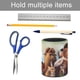 thumbnail image 5 of Era de Hielo Buck salvaje-theme Cylinder Pen Holder Pencil Organizer with Flannel Lining PVC Leather Material Cardboard Base for study work 10*8CM, 5 of 6