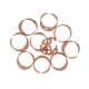 thumbnail image 2 of 10 Piezas De Latón Ajustable En Blanco Estampado Anillo De Flores Filigranas Haciendo Oro Rosa, 2 of 3