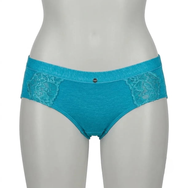 Pantaleta Mujer Lady Genny C-325 Algodón Spandex Melange Encaje